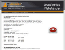 Tablet Screenshot of klebeband.austrotec.eu